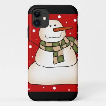 Snowman Gifts Iphone 11 Case by christmasgiftshop at Zazzle