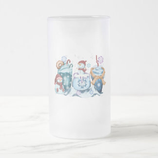 Snowman Glass Mug