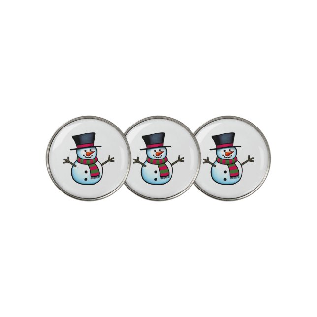 Snowman Golf Ball Marker (3 Up)