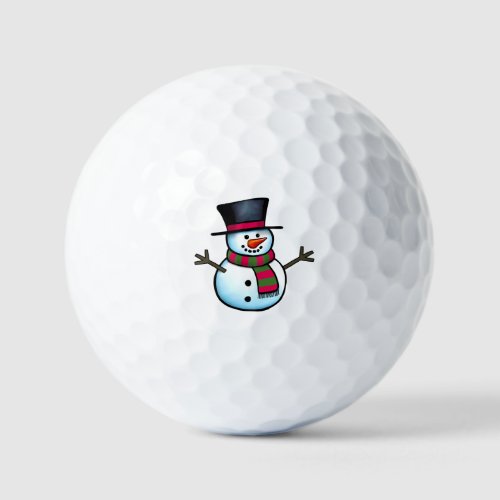 Snowman Golf Balls