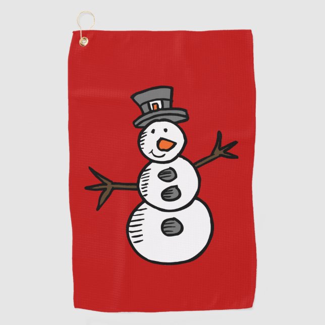 Snowman Golf Towel (Front)