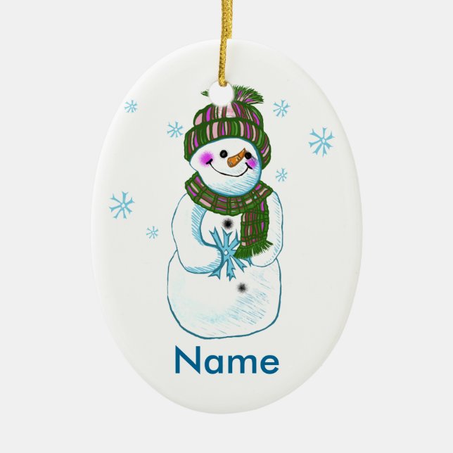 Snowman Granny ornament (Front)