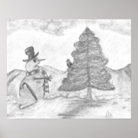 christmas pencil drawings