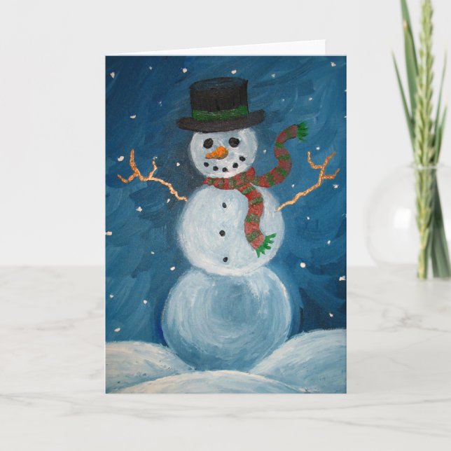 Snowman Greeting Card (Front)