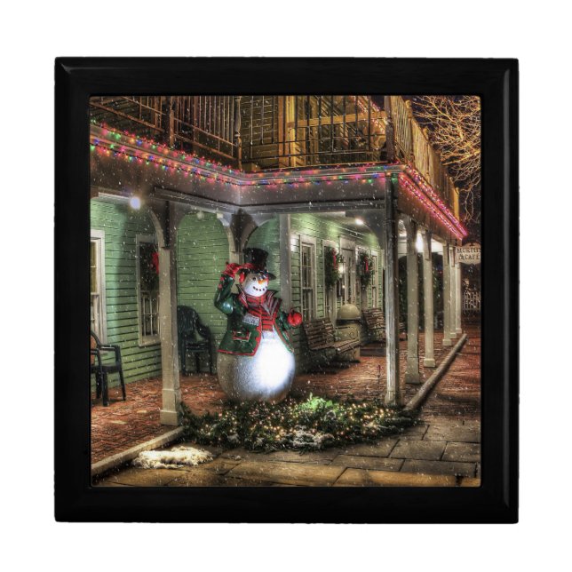 Snowman Greetings Jewelry Box (Front)