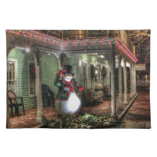Snowman Greetings Placemat
