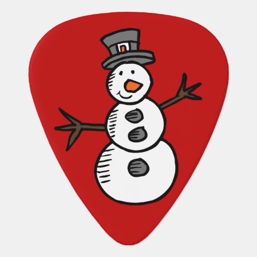 Snowman Guitar Pick