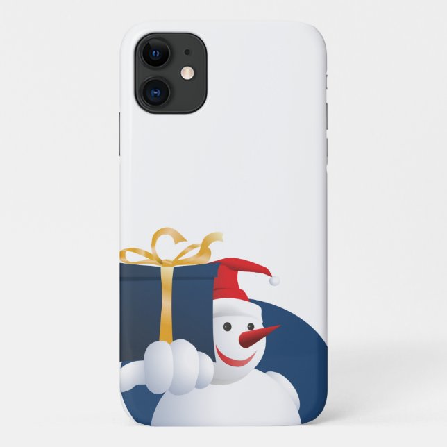 Snowman hands over gift... Case-Mate iPhone case (Back)
