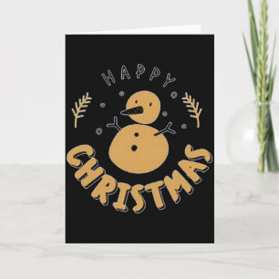 Snowman Happy Christmas Card