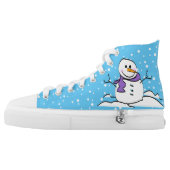 Snowman High-Top Sneakers (Left Shoe Outside)