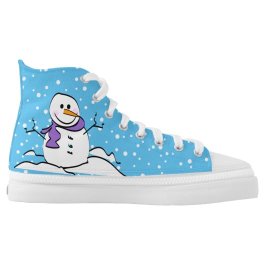 Snowman High-Top Sneakers (Left Shoe Inside)