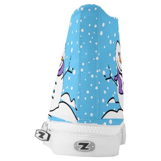 Snowman High-Top Sneakers (Left Shoe Back)