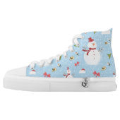 Snowman High-Top Sneakers (Left Shoe Outside)