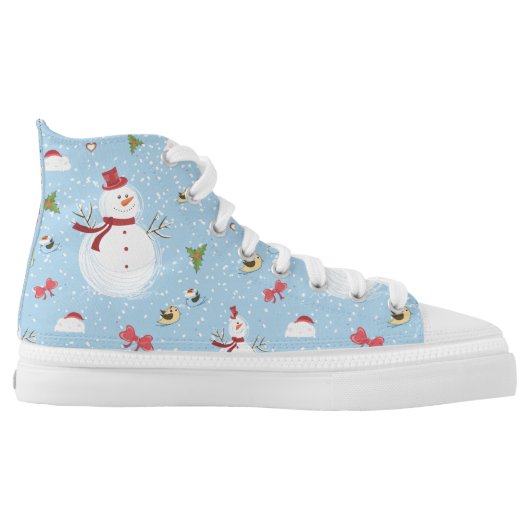 Snowman High-Top Sneakers (Left Shoe Inside)