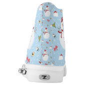 Snowman High-Top Sneakers (Left Shoe Back)