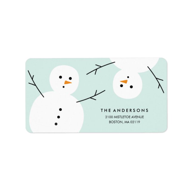 Snowman | Holiday Address Labels (Front)