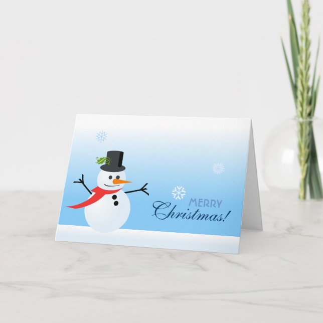 Snowman Holiday Card (Front)