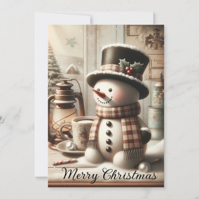 Snowman Holiday Card (Front)