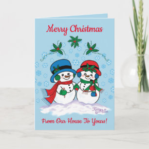Snowman Holiday Card