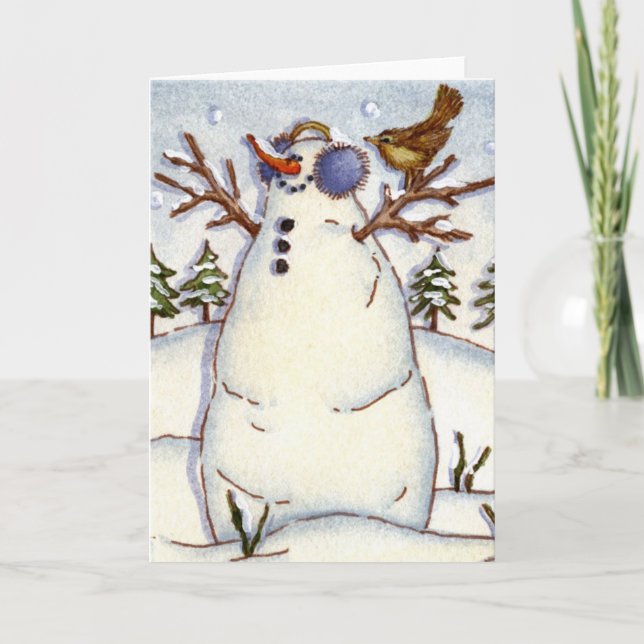 Snowman Holiday Card (Front)