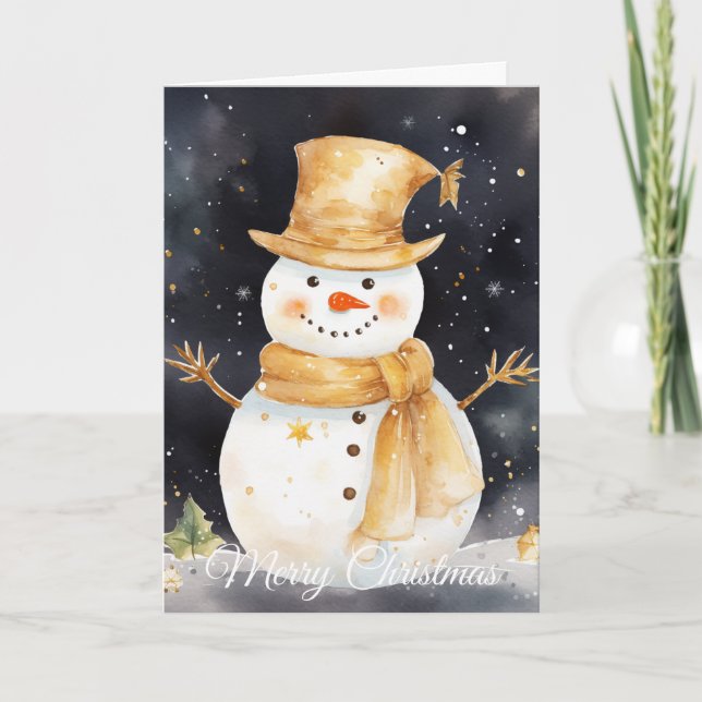 Snowman Holiday Card (Front)