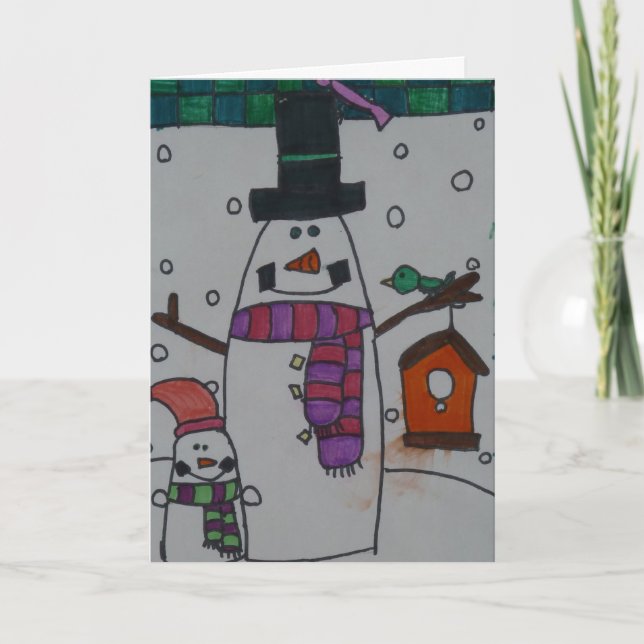 Snowman Holiday Card (Front)