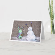Snowman Holiday Card at Zazzle