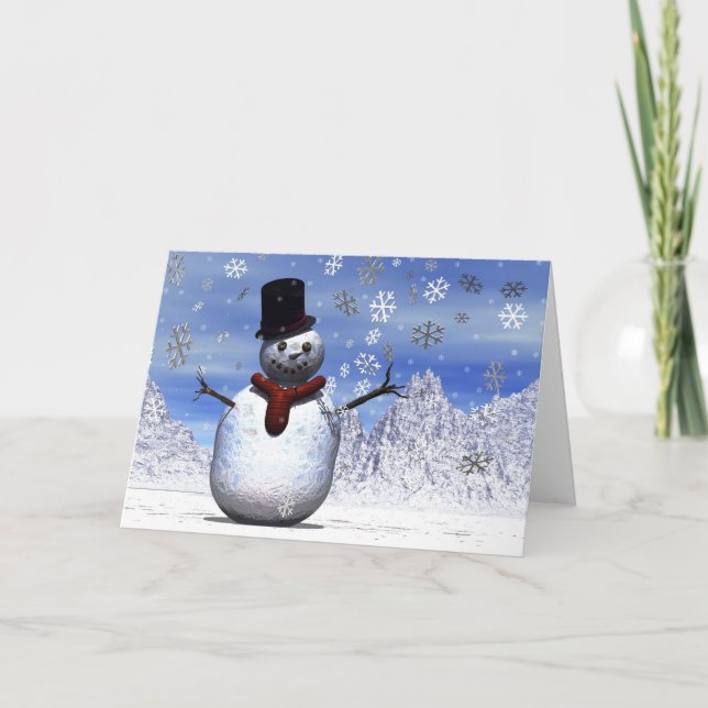 Snowman Holiday Card (Front)