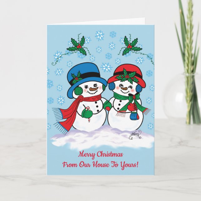 Snowman Holiday Card (Front)