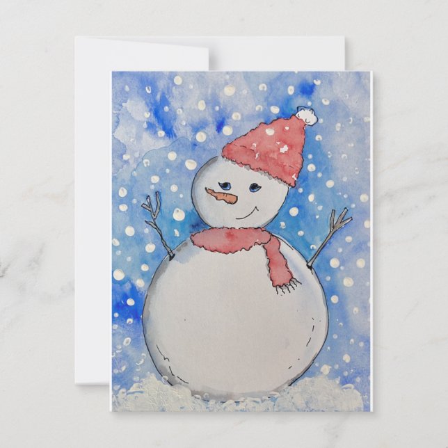 Snowman Holiday Cards  (Front)