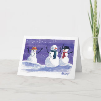 Snowman Holiday, Christmas Card