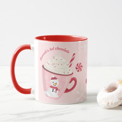 Snowman Holiday Hot Chocolate Mug 
