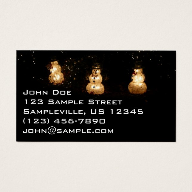 Snowman Holiday Light Display (Front)