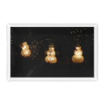 Snowman Holiday Light Display Acrylic Tray