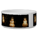 Snowman Holiday Light Display Bowl