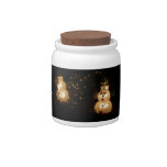 Snowman Holiday Light Display Candy Jar