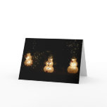Snowman Holiday Light Display Card