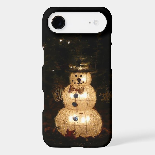 Snowman Holiday Light Display Case-Mate iPhone Case (Back)