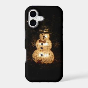 Snowman Holiday Light Display iPhone 17 Case