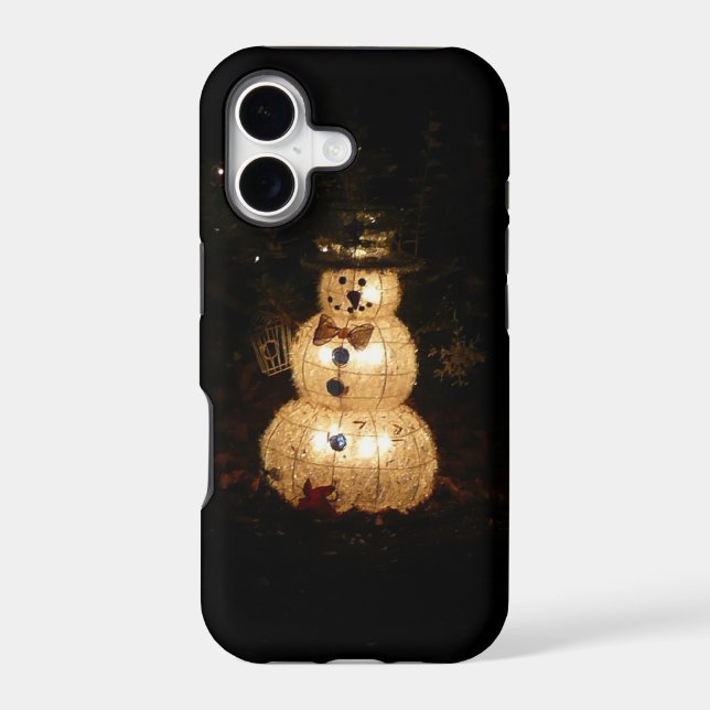 Snowman Holiday Light Display Case-Mate iPhone Case (Back)