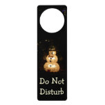 Snowman Holiday Light Display Door Hanger