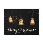 Snowman Holiday Light Display Doormat
