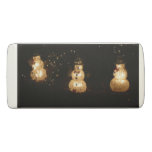 Snowman Holiday Light Display Eraser