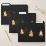 Snowman Holiday Light Display File Folder