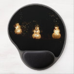 Snowman Holiday Light Display Gel Mouse Pad
