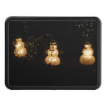 Snowman Holiday Light Display Hitch Cover