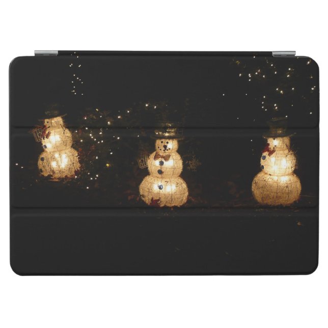 Snowman Holiday Light Display iPad Air Cover (Horizontal)
