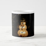 Snowman Holiday Light Display Large Coffee Mug