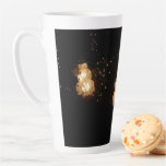 Snowman Holiday Light Display Latte Mug