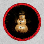 Snowman Holiday Light Display Patch